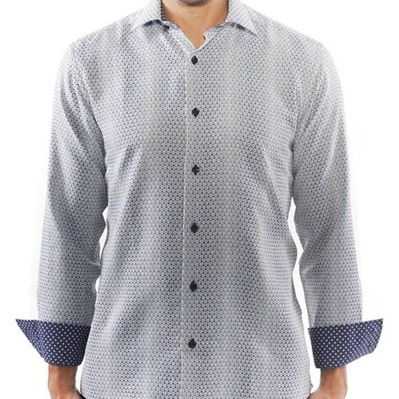 Quieti 100% Fine Cotton Luxury Men's Shirt Size S Korea NWOT - Picture 1 of 12